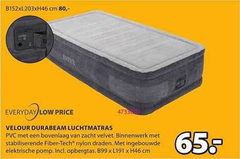 Velour durabeam luchtmatras