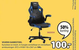 Jysk Vojens gamestoel aanbieding