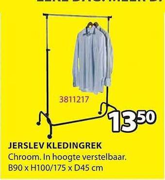 Jysk Jerslev kledingrek aanbieding