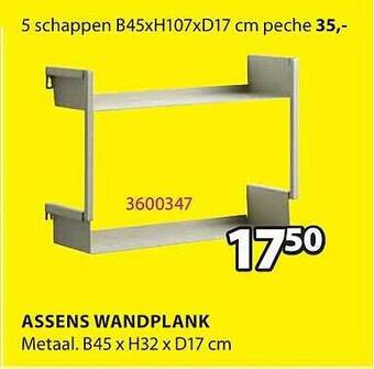 Jysk Assens wandplank aanbieding