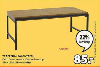 Trappedal salontafel
