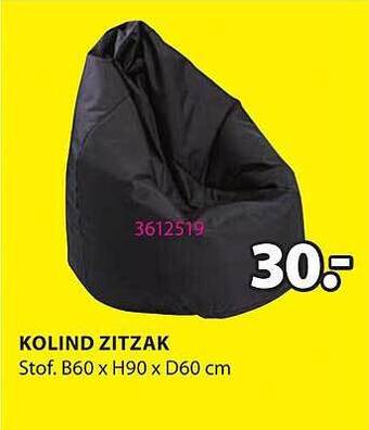 Jysk Kolind zitzak aanbieding