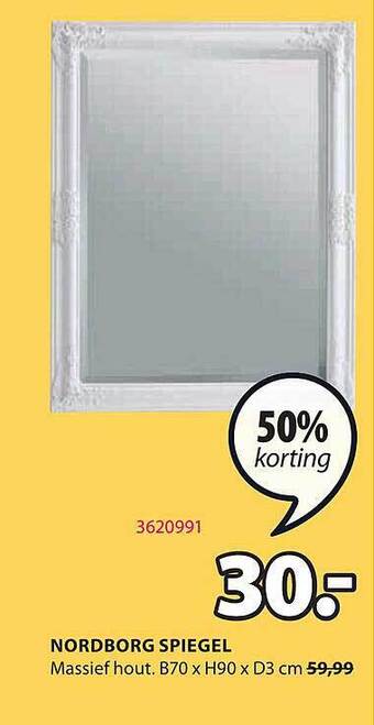 Jysk Nordborg spiegel aanbieding
