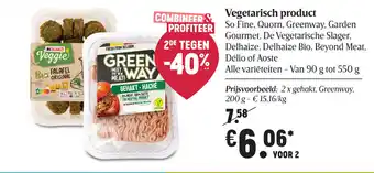 Delhaize Vegetarish product green way veggie aanbieding
