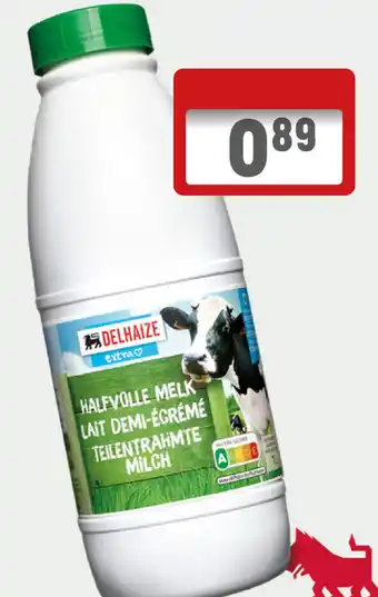 Delhaize Halfvolle Melk 1L aanbieding