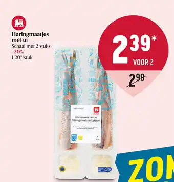 Delhaize Haringmaatjes Met Ui Schaat met 2 Stuks aanbieding