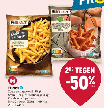 Frieten Zoete Aardappelen Oven of Steakhouse