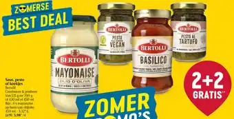 Delhaize Bertolli Saus, Pesto of Koekjes aanbieding