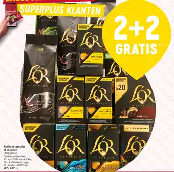 Delhaize L'Or Espresso Koffie in Capsules of in Bonen aanbieding
