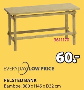 Jysk Felsted Bank aanbieding