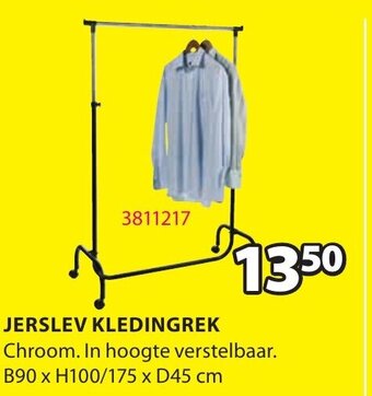 Jysk Jerslev Kledingrek aanbieding