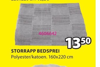 Jysk Storrapp Bedsprei aanbieding