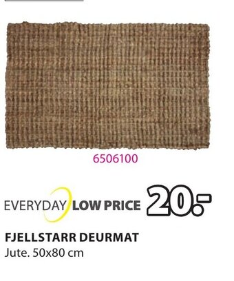 Jysk Fjellstarr Deurmat aanbieding