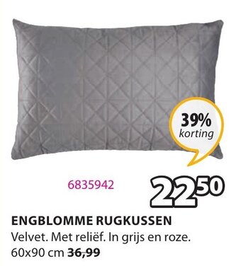 Jysk Engblomme Rugkussen aanbieding