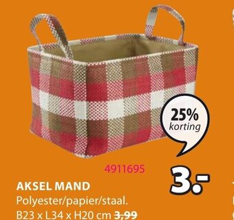 Jysk Aksel Mand aanbieding