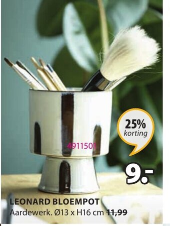 Jysk Leonard Bloempot aanbieding