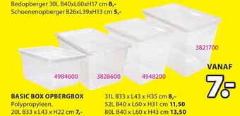 Jysk Basic Box Opbergbox aanbieding