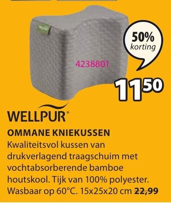 Jysk Wellpur Ommane Kniekussen aanbieding