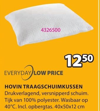 Jysk Hovin Traagschuimkussen aanbieding