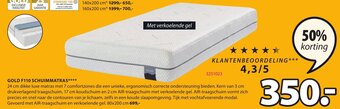 Gold F110 Schuimmatras