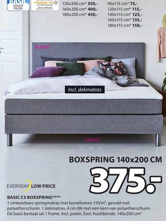 Jysk Basic C5 Boxspring aanbieding
