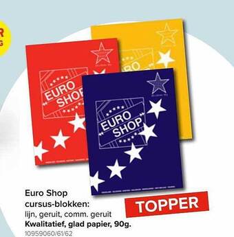 Euroshop Euro shop cursus-blokken aanbieding