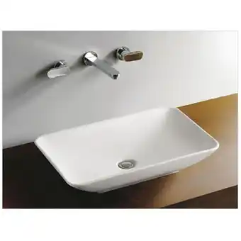 Sawiday Wiesbaden karé opzetwastafel 58x36x11.5cm wit tweedekans aanbieding