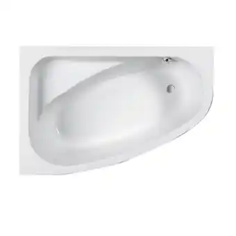 Sawiday Nemo spring hermes inbouwbad mono hoekbad links 1500x1000x440mm 200l met potenstel wit acryl tweedekans aanbieding