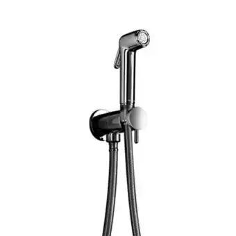 Sawiday Hotbath mate khds2 knijphanddoucheset met doucheslang 150cm en houder en stopkraan nikkel geborsteld tweedekans aanbieding