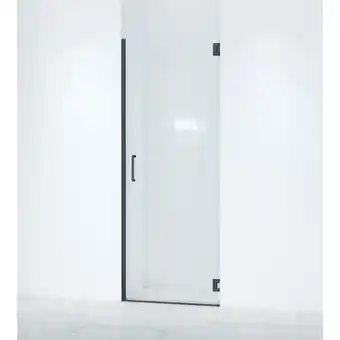 Saniclass neptune 5000 douchedeur 75x200cm profielloos veiligheidsglas anti kalk mat zwart tweedekans