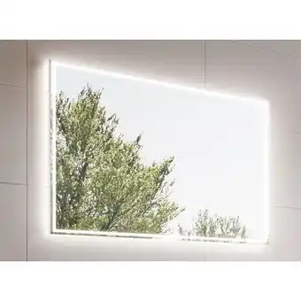 Newwave jade spiegel 160x70cm met verlichtingsbalk, indirecte verlichting rondom, 3 standen touch schakelaaren en spiegelverw