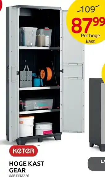 Brico Keter Hoge Kast Gear aanbieding