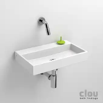 Sawiday Clou mini wash me fontein zonder kraangat en plug wit keramiek b38xh6xd24cm tweedekans aanbieding