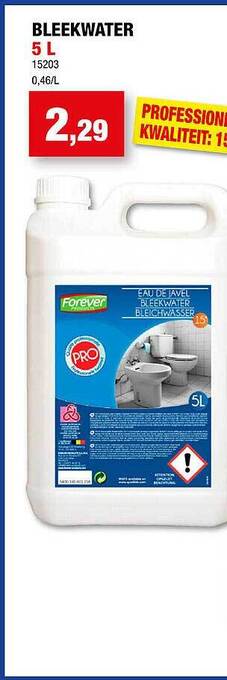 Hubo Bleekwater aanbieding
