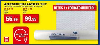Hubo Voorgeschilderd glasweefsel ruit aanbieding
