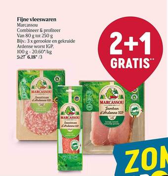 Delhaize Fijne vleeswaren marcassou aanbieding