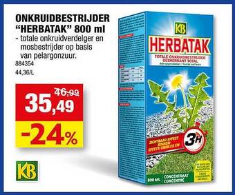 Hubo Onkruidbestrijder aanbieding