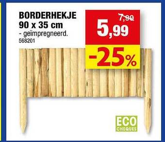 Hubo Borderhekje 90 x 35 cm aanbieding
