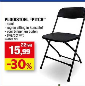 Hubo Plooistoel pitch aanbieding