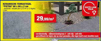 Hubo Keramische terrastegel aanbieding