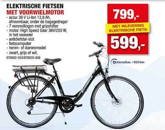 Hubo Elektrische fietsen met voorwielmotor aanbieding