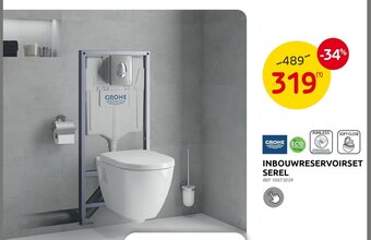 Brico Grohe Inbouwreservoirset Serel aanbieding