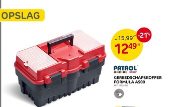 Brico Patrol Gereedschapskoffer Formula A500 aanbieding