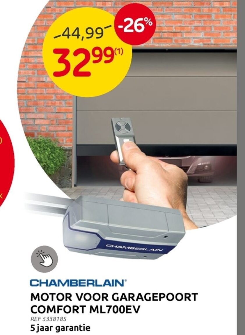 Chamberlain Motor Voor Garagepoort Comfort ML700EV promotie bij Brico