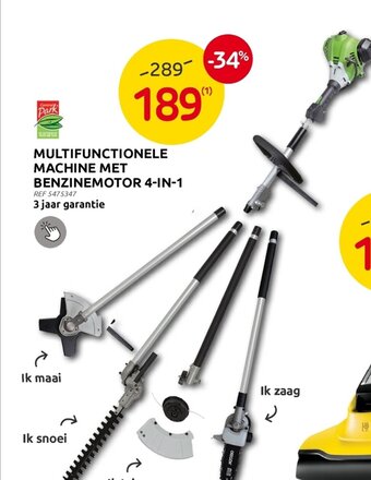 Multifunctionele Machine met Benzinemotor 4-In-1