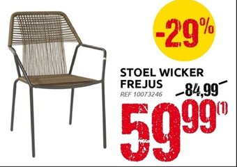 Brico Stoel Wicker Frejus aanbieding