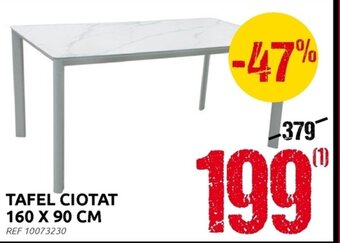Brico Tafel Ciotat 160 x 90 cm aanbieding