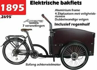 iTEK Elektrische bakfiets aanbieding