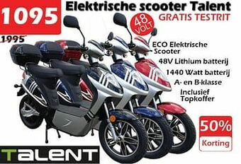 iTEK Elektrische scooter talent aanbieding