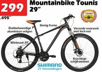 iTEK Mountainbike tounis 29`` aanbieding